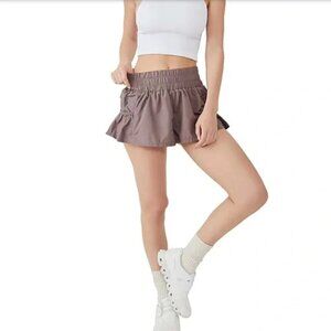 Free People Movement Get Your Flirt On Athleisure Shorts